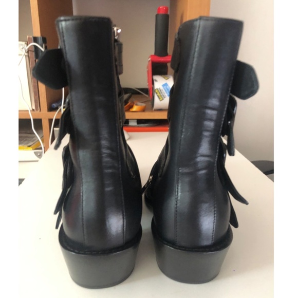 BURBERRY BURBERRY BLACK ‘ALBERTINA’ ANKLE BOOTS WITH CUT-OUT - Picture 7 of 11